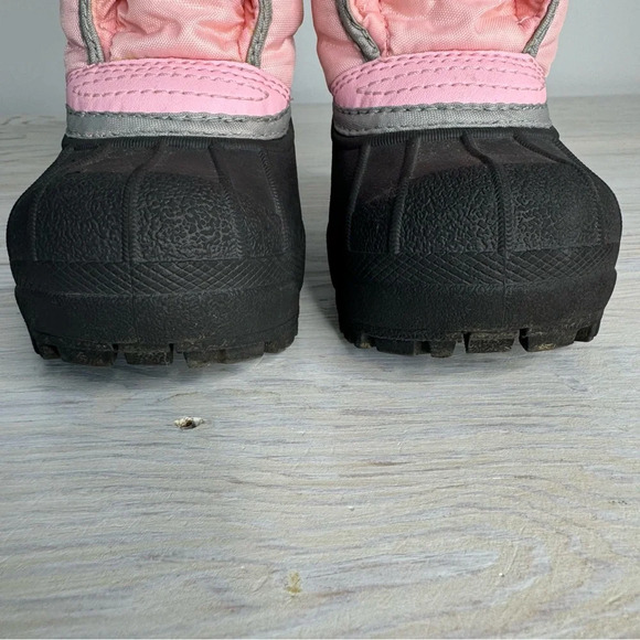 Sorel Toddler Girls Pink Snow Commander Faux Fur Fleece Lined Winter Boots - Picture 4 of 9